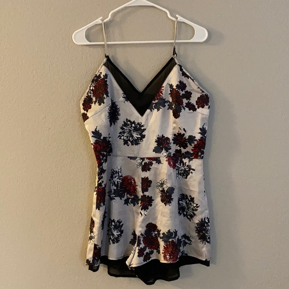 Flower Print Romper